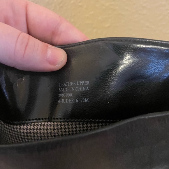 EUC Franco Sarto Black Leather Moto Boots / Size 6.5 / Excellent Condition - Picture 6 of 7